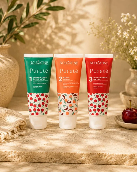 Gamme Nougatine Pureté en trois étapes